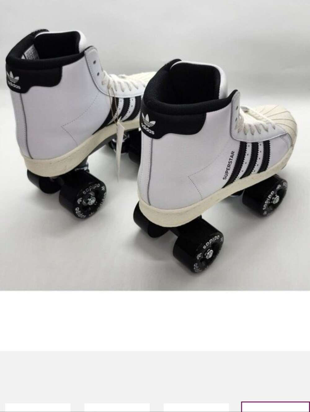 adidas Superstar 82 High-Top Roller Skates White & Black - Picture 12 of 16